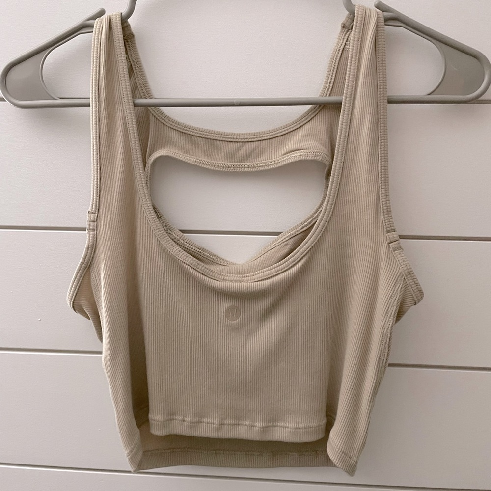Lululemon Cutout Crop Tank